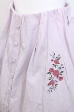 画像3: axes femme / 刺繍入イレヘムスカート  ピンク S-26-05-13-044-AX-SK-HR-ZS (3)