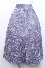 画像1: axes femme / 花柄ミディスカート  ラベンダー S-26-05-13-045-AX-SK-HR-ZS (1)