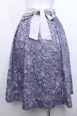 画像2: axes femme / 花柄ミディスカート  ラベンダー S-26-05-13-045-AX-SK-HR-ZS (2)
