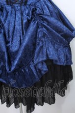 画像4: ATELIER PIERROT / Bustle Corset Dress[Rose Jacquard]  青 S-26-05-13-049-EL-OP-AS-ZS (4)