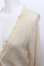 画像3: axes femme / レースニットカーディガン  アイボリー S-26-05-13-006-AX-TO-HR-ZS (3)