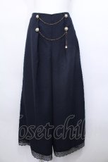 画像1: axes femme / チェーン付きダブルボタンパンツ  紺 S-26-05-13-053-AX-PA-HR-ZS (1)