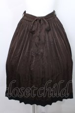 画像1: axes femme / プリーツミディスカート  ブラウン S-26-05-13-054-AX-SK-HR-ZS (1)