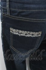 画像3: axes femme / サイドレース使いストレッチパンツ  ブルー S-26-05-13-057-AX-PA-HR-ZS (3)