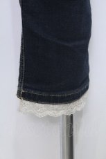 画像4: axes femme / サイドレース使いストレッチパンツ  ブルー S-26-05-13-057-AX-PA-HR-ZS (4)