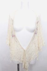 画像1: axes femme / 刺繍入りケープトッパーカーデ  キナリ S-26-05-13-008-AX-TO-HR-ZS (1)