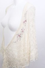 画像3: axes femme / 刺繍入りケープトッパーカーデ  キナリ S-26-05-13-008-AX-TO-HR-ZS (3)