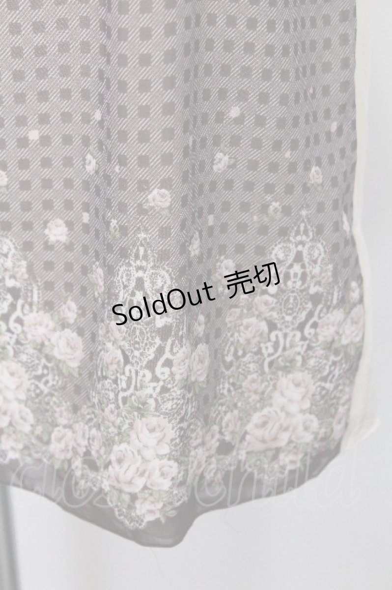 画像4: axes femme / バラ×チェックトップス  ベージュ S-26-05-13-010-AX-TO-HR-ZS (4)