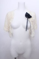 画像1: axes femme / レース半袖ボレロ  キナリ S-26-05-13-003-AX-TO-HR-ZS (1)