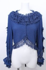 画像1: ATELIER PIERROT / Sugar Lace Ribbonボレロ  青 S-26-05-13-016-EL-TO-AS-ZS (1)