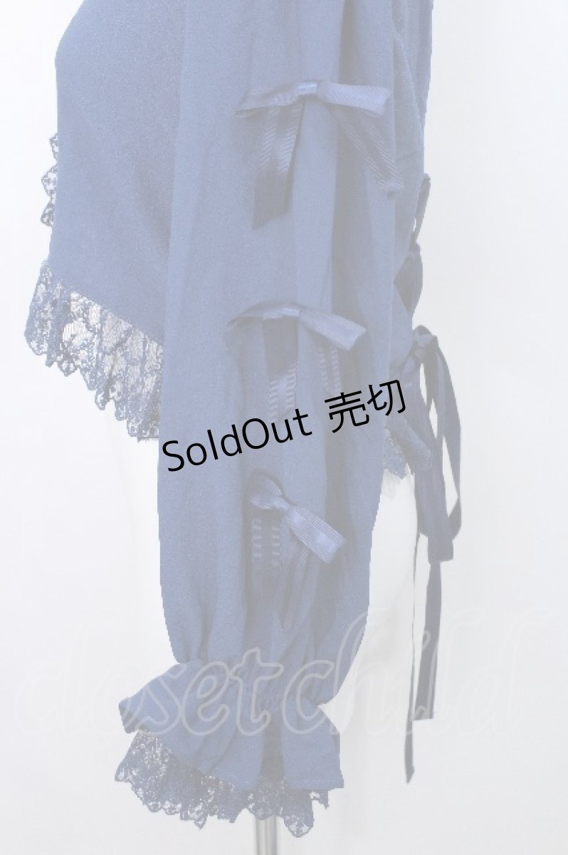 画像4: ATELIER PIERROT / Sugar Lace Ribbonボレロ  青 S-26-05-13-016-EL-TO-AS-ZS (4)