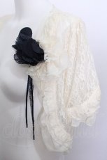 画像3: axes femme / レース半袖ボレロ  キナリ S-26-05-13-003-AX-TO-HR-ZS (3)