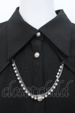 画像3: axes femme / パールチェーンセットブラウス  黒 S-26-05-13-020-AX-BL-HR-ZS (3)