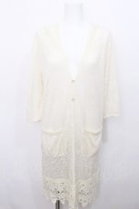 画像1: axes femme / 裾レースニットカーディガン  キナリ S-26-05-13-022-AX-TO-HR-ZS (1)