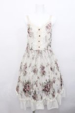 画像1: axes femme / 蝶×薔薇ワンピース  アイボリー S-26-05-13-024-AX-OP-HR-ZS (1)