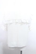 画像2: Ank Rouge / ロゴリボンブラウス  白 S-26-05-14-040-CA-BL-HR-ZS (2)