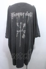 画像2: Jamie エーエヌケー / バックプリントZIPデザインビッグTシャツ  グレー S-26-05-14-050-LO-TO-HR-ZS (2)