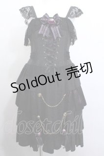 ALICE and the PIRATES / Sweet Devilジャンパースカート 黒x紫 S-26