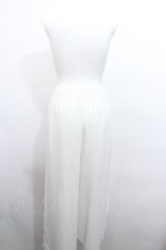 画像2: Jamie エーエヌケー / シフォンワイドパンツ  白 S-26-05-14-064-LO-PA-HR-ZS (2)