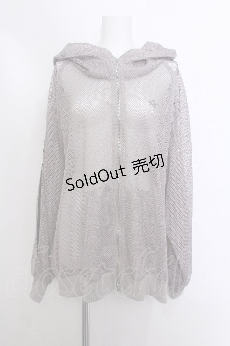 画像1: REFLEM / メッシュラインハイネックパーカー F グレー S-26-05-15-022-PU-TO-TE-ZS (1)