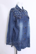 画像2: GLAD NEWS / スタッズデニムシャツ  ブルー S-26-05-15-027-PU-BL-SZ-ZS (2)