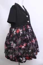 画像2: NieR Clothing / 半袖シャツワンピース  黒 S-26-05-15-031-PU-OP-AS-ZS (2)