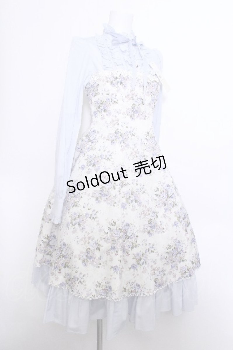 画像2: Victorian maiden / ロココブーケアルカンシェルドールドレス  ブルー S-26-05-15-044-CL-OP-AS-ZS (2)