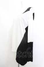 画像4: SEX POT ReVeNGe / 肩あき配色カットソー M 白×黒 S-26-05-15-011-SP-TO-SZ-ZS (4)