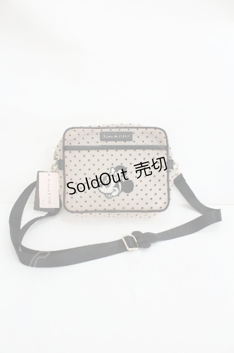 画像1: Maison de FLEUR / Minnie Mouse/ドットメッシュショルダー F ベージュ S-26-05-15-003-LO-ZA-SZ-ZS (1)
