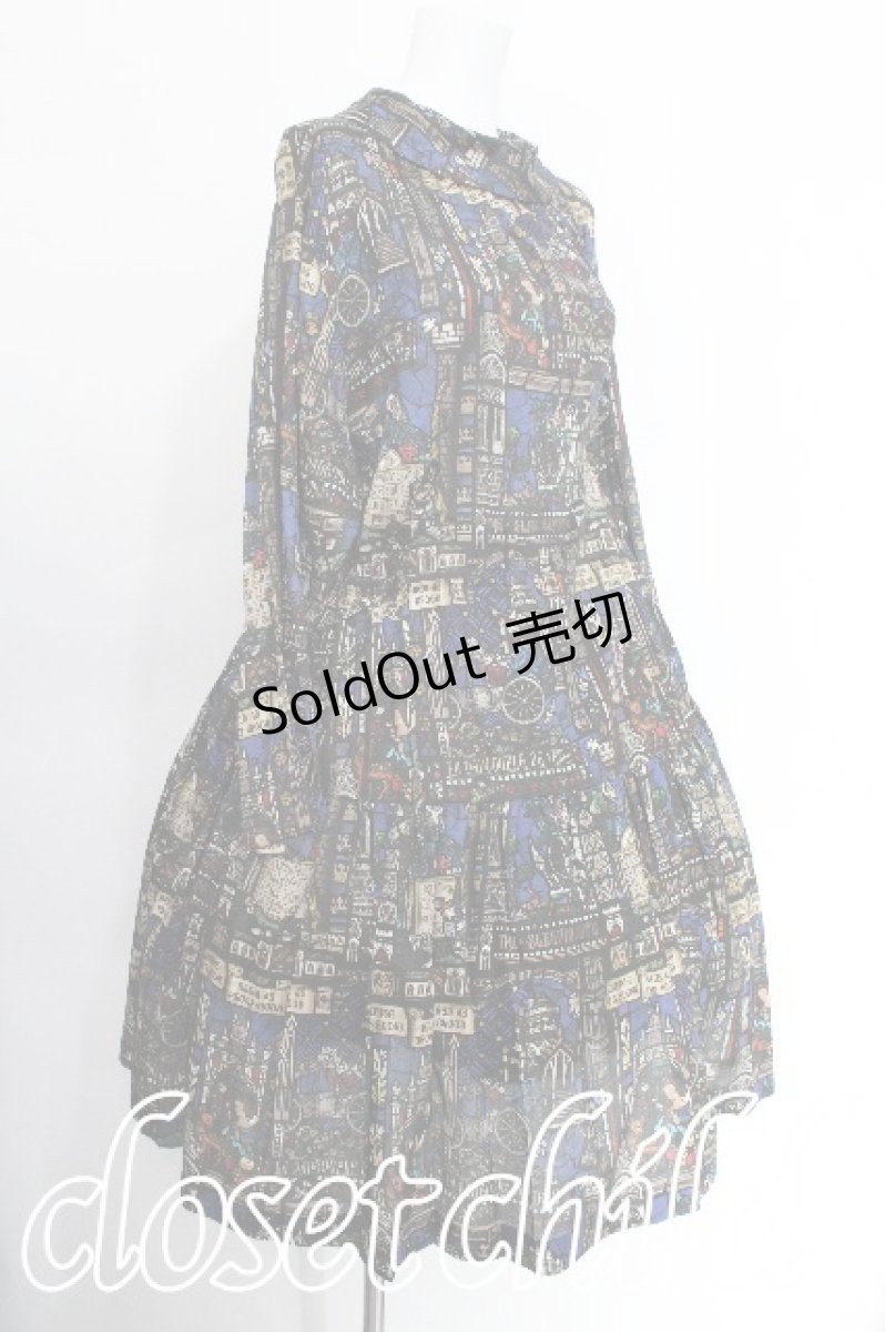 画像2: Jane Marple / Grimm stained glassピューリタンドレス  青 S-26-05-17-028-JM-OP-HR-ZS (2)