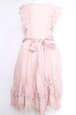 画像2: PINK HOUSE / ローズレース使いローンエプロンドレス  ピンク S-26-05-17-1023-LO-OP-SA-ZS (2)