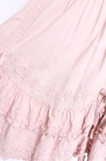画像4: PINK HOUSE / ローズレース使いローンエプロンドレス  ピンク S-26-05-17-1023-LO-OP-SA-ZS (4)
