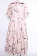 画像2: PINK HOUSE / リトルヴァイオレットプリントワンピース  ピンク S-26-05-17-1024-LO-OP-SA-ZS (2)