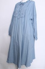 画像3: PINK HOUSE / PH刺繍ワンピース  サックス S-26-05-17-1026-LO-OP-AS-ZS (3)