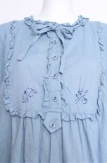 画像4: PINK HOUSE / PH刺繍ワンピース  サックス S-26-05-17-1026-LO-OP-AS-ZS (4)