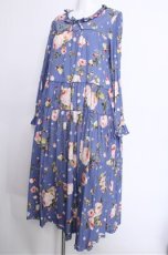 画像3: PINK HOUSE / Berry Roseプリントミディワンピース  ブルー S-26-05-17-1027-LO-OP-SA-ZI (3)