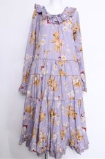 画像1: PINK HOUSE / ひな菊ロンドプリントミディ丈ワンピース  ラベンダー S-26-05-17-1028-LO-OP-SA-ZS (1)