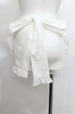 画像2: axes femme kawaii / mikkoコラボ刺繍エプロン  白 S-26-05-17-1001-AX-SK-AS-ZS (2)