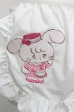 画像3: axes femme kawaii / mikkoコラボ刺繍エプロン  白 S-26-05-17-1001-AX-SK-AS-ZS (3)