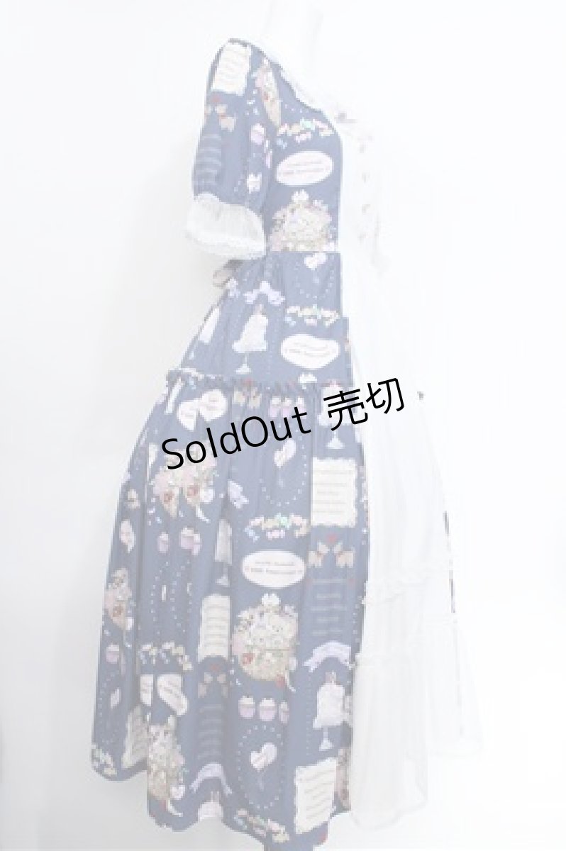 画像2: axes femme kawaii / 10thアニバーサリーワンピース M ブルー S-26-05-17-1013-AX-OP-SZ-ZS (2)