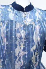 画像6: axes femme POETIQUE / マーメイドパフュームワンピース  紺 S-26-05-17-1014-AX-OP-AS-ZS (6)
