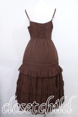 画像3: Victorian maiden / シャーリングシフォンロングアンダードレス  ブラウン S-26-05-17-017-CL-OP-AS-ZS (3)
