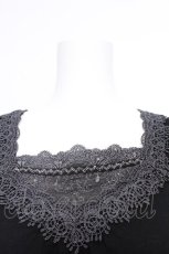 画像4: axes femme / 袖リボンインナープルオーバー  黒 S-26-05-18-027-AX-TO-AS-ZS (4)