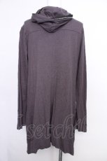 画像2: Sixh / ZIPロングパーカー  黒ｘグレー S-26-05-18-032-HN-TO-AS-ZS (2)