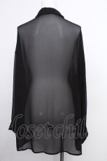 画像2: Ank Rouge / シースルーシャツ  黒 S-26-05-18-034-CA-BL-HR-ZS (2)