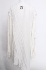 画像2: STIGMATA / アシメロングガーゼシャツ  オフ S-26-05-18-004-PU-TO-AS-ZS (2)