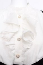 画像4: Secret Honey / 袖レースレイヤード風長袖ワンピース  黒ｘ白 S-26-05-18-037-CA-OP-HR-ZS (4)