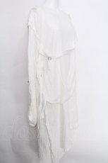 画像3: STIGMATA / アシメロングガーゼシャツ  オフ S-26-05-18-004-PU-TO-AS-ZS (3)