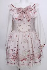 画像1: LIZ LISA / ManyHearts Afternoontea柄ワンピース  ピンク S-26-05-18-043-LO-OP-AS-ZS (1)