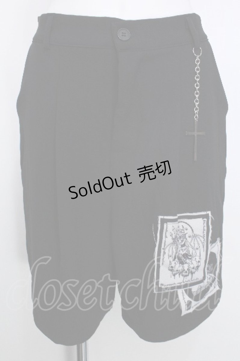 画像1: PUNK / ショートパンツ  黒 S-26-05-18-063-PU-PA-AS-ZS (1)